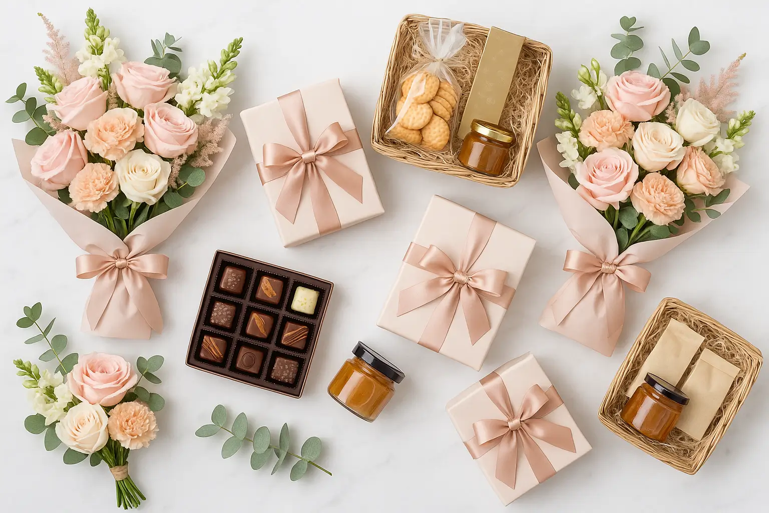 Beautiful flower bouquets and luxury gifts ready for delivery across South Africa